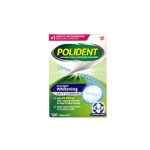 Polident Overnight Whitening Denture Cleanser Tablets 120 CNT (box bit d... - $22.00