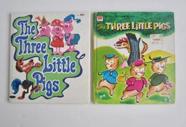Vintage THREE LITTLE PIGS ~ Tell-A-Tale Children&#39;s Books ~ Lot 2 HB Ben ... - $9.69