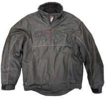 Drift Racing Snowmobile Jacket Mens M Black/Black Logo Spellout Zip-Out ... - £46.18 GBP