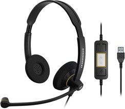 EPOS Sennheiser SC 60 504547 Binaural On-Ear USB Headset with Microphone - £64.20 GBP