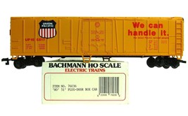 Vintage HO Scale Bachmann Union Pacific UP 51' Plug-Door Box Car w/Box - £15.98 GBP