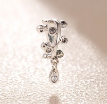 2018 Spring Release 925 Sterling Silver Chandelier Droplets Spacer Charm Dangle - £11.56 GBP