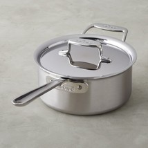 All-Clad BD55203 D5 Brushed 18/10 SS 5-Ply Bonded 3-qt sauce Pan with Lid - £75.91 GBP