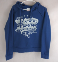 MLB KC 2015 World Series Unisex Blue Hoodie Size Medium - £15.45 GBP