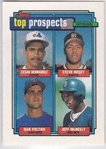 M) 1992 Topps Baseball Trading Card - Hernandez Steve Hosey Dan Peltier ... - $1.97
