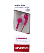 New KOSS In-Ear Buds w/ In-Line Mic  KEB9ip  Noise Isolating - Pink - £7.43 GBP