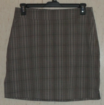 Nwt Womens Tehama Dressy Gray, Black &amp; Silver Plaid Skort Size 8 - £25.69 GBP