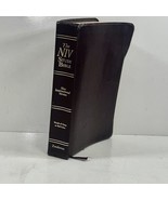 The NIV Study Bible 10th Anniversary Edition Burgundy Bonded Leather RED... - £31.50 GBP