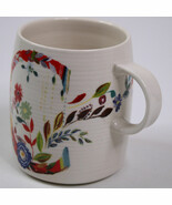 Anthropologie Starla Halfmann Monogram Letter C Petal Palette Coffee Mug... - $10.69