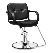 Black Hydraulic Barber Chair Salon Hair Stylist Station Beauty Spa Shampoo New - £155.65 GBP