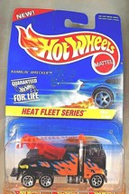 1997 Hot Wheels #540 Heat Fleet Series 4/4 RAMBLIN WRECKER Black w/7 Sp-Variant - $8.25