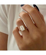 4Ct Emerald Cut E VVS2 Lab Grown Diamond Compass Set Hidden Halo Engagem... - $4,159.64 CAD