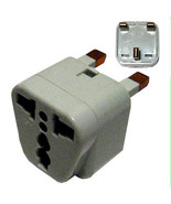 New Universal to UK Plug Adapter Travel Socket Wall Power AC Converter E... - £11.94 GBP