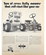 HUFFY-Lawn Mowers-Huffy Mini Bike-Grass Groomer 1971 Vintage Print Ad - $11.03