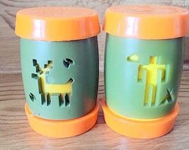 Vintage St. Labre Indian School Ashland Montana Salt &amp; Pepper Shakers Pl... - $135.68 MXN