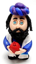 Jewish Figure Made of Clay Hand Made Art Designed - $520.45 MXN