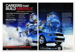 Lincoln Automotive Schools Careers That Build 2013 2-Page Print Magazine Ad - £9.83 GBP