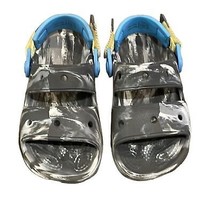 Crocs All Terrain Sandal Kids Size C12 Grey Marbled Tie Dye - £16.51 GBP