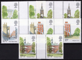 ZAYIX Great Britain 910-914 MNH Gutter Pairs Architecture Opera House 021023S171 - £1.59 GBP