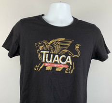 Tuaca Originale Liquore Italiano T Shirt Womens Medium Black Cotton - £17.84 GBP