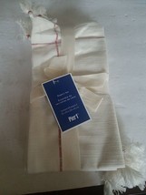 Pier 1 Napkin Set White With Red Contains 4 20 X 20 - £15.25 GBP