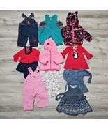 Girls Clothes Lot Sz 3 6 9Mos 10pc Jeans Vintage Cord Overalls North Fac... - $52.65 CAD