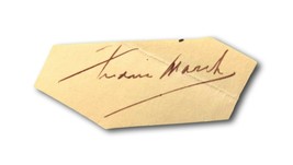 Frederic March Hand Signed Page Cut JSA COA Autograph Actor Nothing Sacred - £110.25 GBP