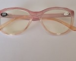 Reading Glasses ~ Two Tone Pink/Light Orange ~ Plastic Frames ~ +2.00 St... - £18.64 GBP