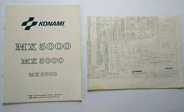 MX 5000 Arcade Manual &amp; Schematic Sheet 1987 Video Game Repair Paperwork - £33.40 GBP