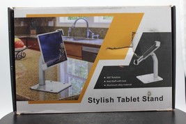 Stylish Retail Kiosk iPad Tablet Stand Adjustabl 360 Rotating Commercial Desktop - £38.56 GBP