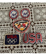 AVA American Volkssport Association USA Olympics 5 Sew On VintagePatches - £7.54 GBP