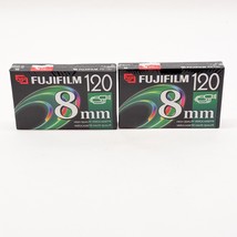 2 Sealed Fuji Film 8mm P6-120 High Quality Video Cassette for Camcorder Blank - $11.85