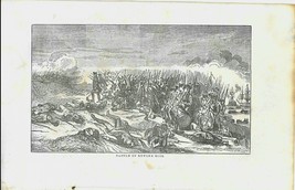 Bunker Hill Victorian Print Henry Bill 1859 Illuminated History 1st Ed 9 x 6 - £25.97 GBP