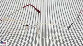 New Bartoli Ba 033 OR/L Silver Eyeglasses Rolled Gold 14kt 54-16-140mm Italy - £129.23 GBP