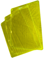 Fluorescent Cutting Board Set of 3 Vintage Neon Yellow Green 12x16 - £16.27 GBP