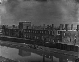 Ruined State Arsenal Canal Richmond Virginia 1865 - 8x10 US Civil War Photo - £7.08 GBP