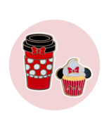 Minnie Mouse Disney Pins: Latte Coffee Cup and Cutie Cupcake - €21,31 EUR