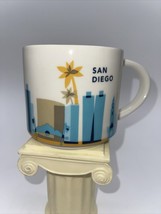 Starbucks &quot;You Are Here&quot; SAN DIEGO 2015 14 Fl Oz YAH Series Coffee Mug Cup Blue - £11.77 GBP