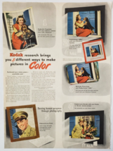 1944 Kodak Vintage WWII Print Ad 5 Different Ways to Make Pictures In Color - £12.19 GBP