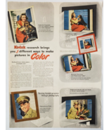1944 Kodak Vintage WWII Print Ad 5 Different Ways to Make Pictures In Color - £12.28 GBP