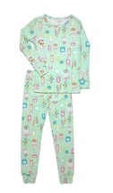 Carter&#39;s 2-piece Mint Green Penny Candy Themed Cotton Pajama Set, Size 4 - $11.13