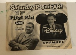 First Kid Disney Channel Tv Guide Print Ad Sinbad TPA11 - £4.66 GBP