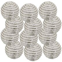 D3.9&#39; Plastic Christmas Ball Ornaments Set of 12 Tree Holiday Decorations - $71.99