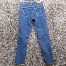 Signature Levi Jeans Women 4 27 Blue High Rise Skinny Rough Hem Stretch Heritage - £13.08 GBP