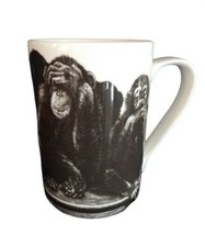 Kent Barton Coffee Mug Slice of Life NO EVIL Monkey Hear See Speak Chimpanzee - £13.61 GBP