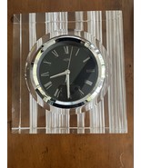 VINTAGE Japan Hoya Lofty Crystal art deco style alarm Clock works Beautiful - $95.03 CAD