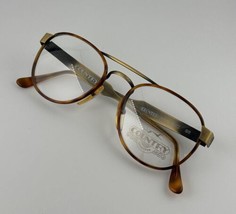 Vintage Country Lunettes 42 Pale Gold/ Tortoise Frame Eyeglasses Spectac... - £115.85 GBP