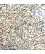 Germany Hungary Poland 1935 Map Berlin Europe 14 x 11&quot; LGAD99 - €43,57 EUR