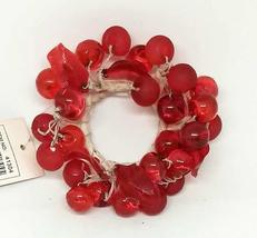 Home For ALL The Holidays Acrylic Berry and Leaves Candle Ring/Wreath (RED, 1 IN - £11.99 GBP