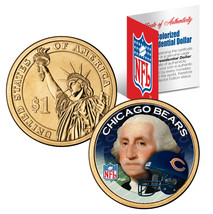 CHICAGO BEARS Colorized Presidential $1 Dollar U.S. Coin Football NFL LI... - £7.42 GBP